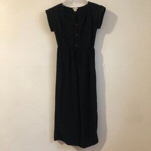 monteau girl Jumpsuit Black Short Sleeve Lightweight Summer Girls 10 L
